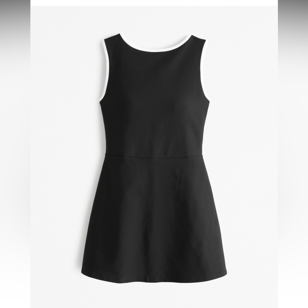 Abercrombie & Fitch YPB sculptLUX Slash Mini Dress Black